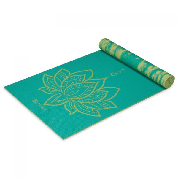Tapis de yoga réversible Mat - GAIAM Turquoise Lotus 6 MM 62344 1000x1000 xxlarge clean 1 9oxjj 212113266