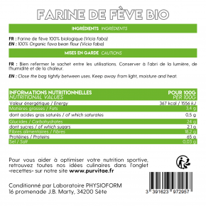 Farine De Fève Bio 750gr